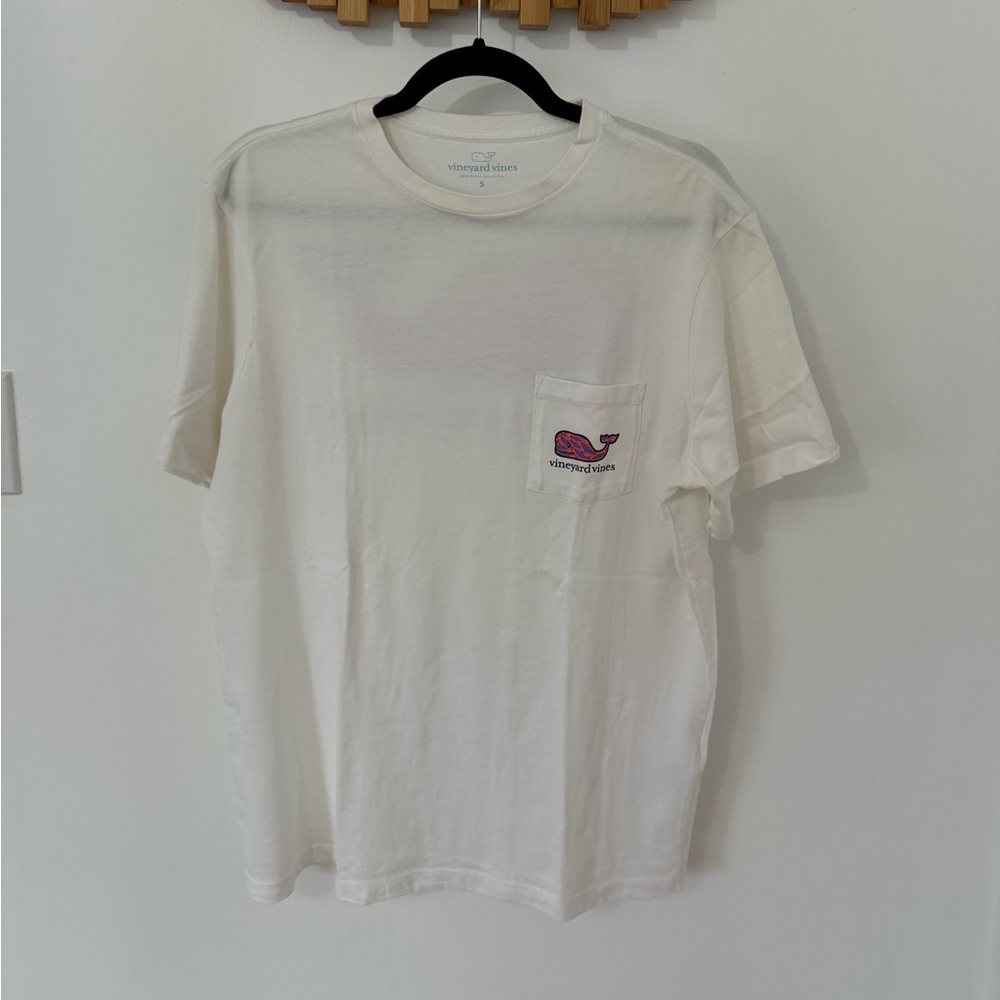 Men’s Vineyard Vines Cream Short Sleeve Tee, Size S
